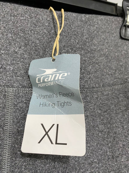 CRANE |XL| WAIST 32| A28| GREY HEATHERED HIGH-WAISTED POCKET ATHLETIC LEGGINGS