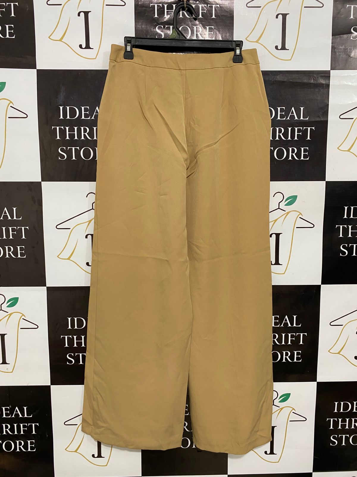NEW LOOK |L| WAIST 30| A28| CAMEL BROWN TAILORED WIDE-LEG TROUSERS