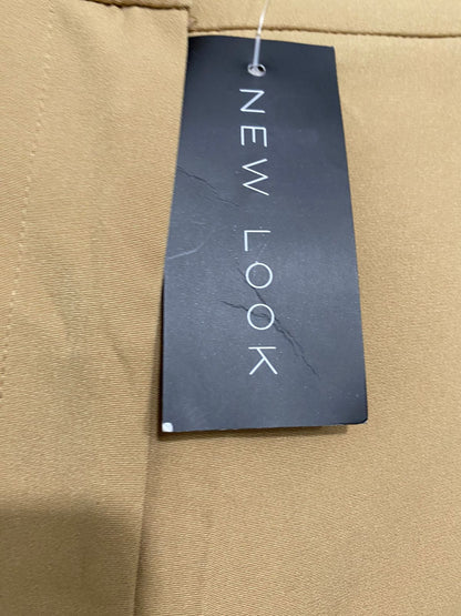 NEW LOOK |L| WAIST 30| A28| CAMEL BROWN TAILORED WIDE-LEG TROUSERS