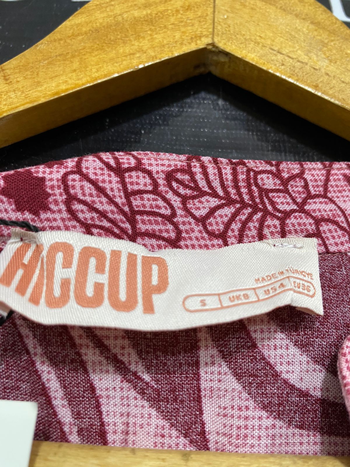 HICCUP |S| BUST FREE| A28| PINK & BURGUNDY LEAF PRINT MAXI DRESS