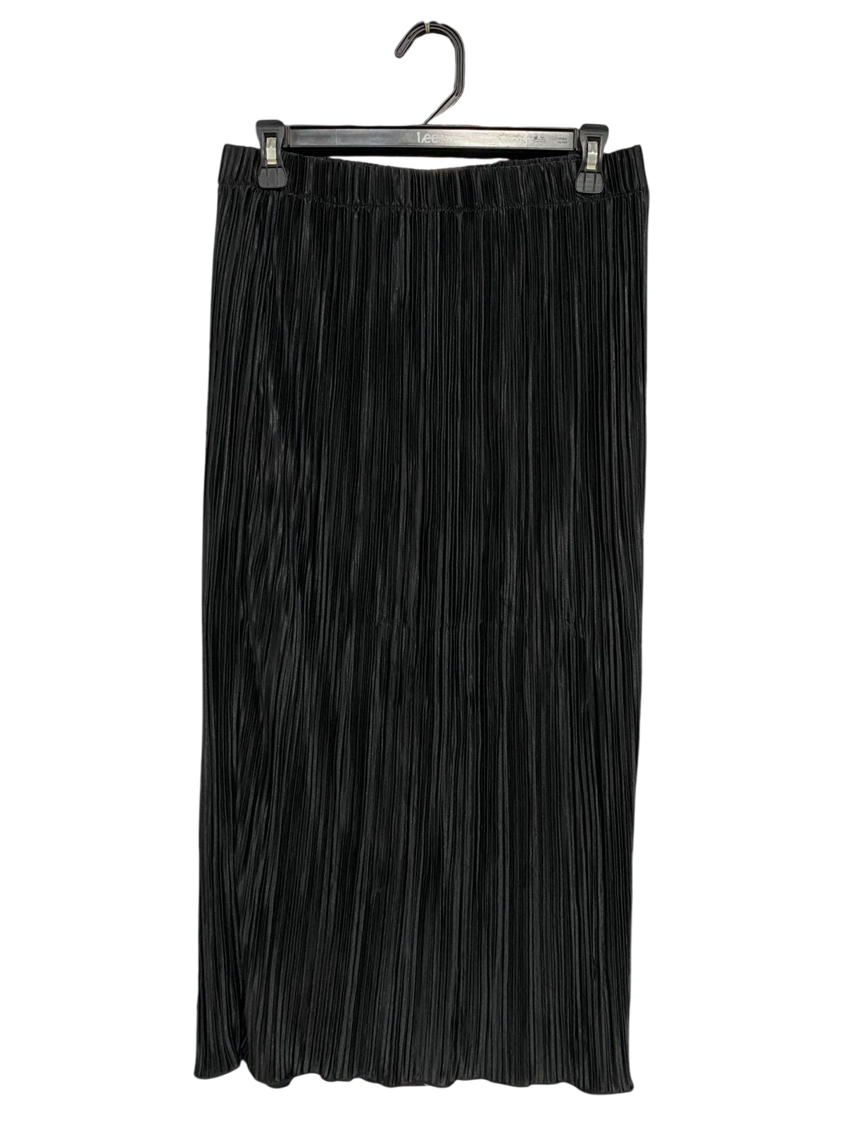|L| WAIST 28| A29| BLACK PLEATED MIDI SKIRT