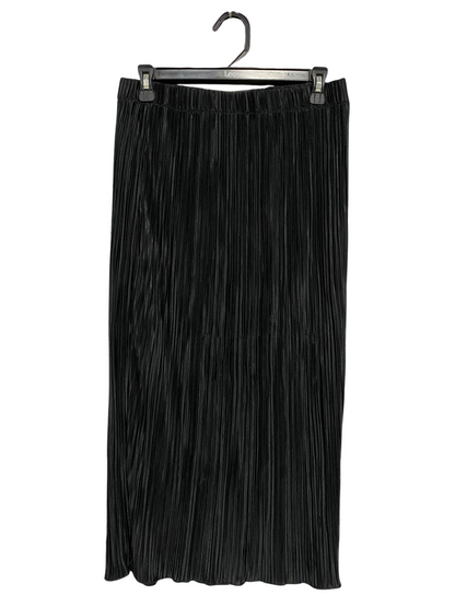 |L| WAIST 28| A29| BLACK PLEATED MIDI SKIRT