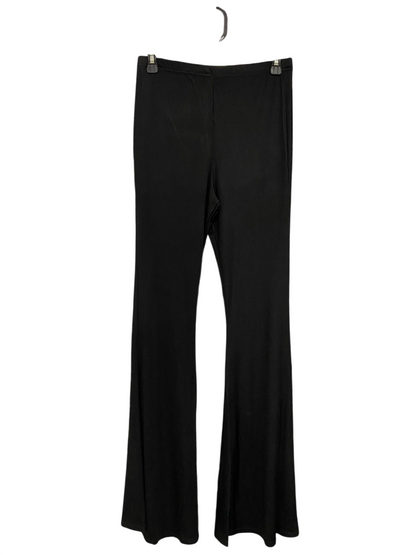 PRETTYLITTLE THING |S| WAIST 26| A29| BLACK RIBBED HIGH-WAISTED FLARE TROUSERS