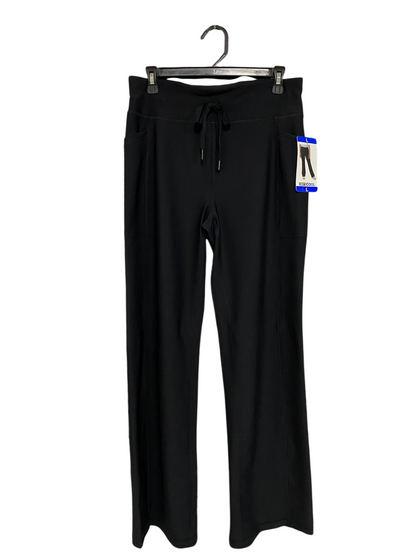 COOL |L| WAIST 30| A29| BLACK ATHLETIC DRAWSTRING COMFORT WIDE-LEG LOUNGE PANTS