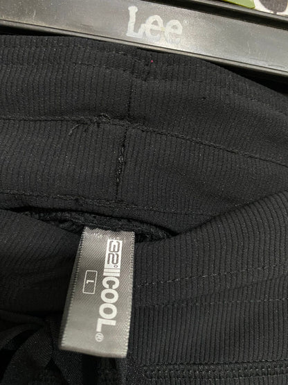 COOL |L| WAIST 30| A29| BLACK ATHLETIC DRAWSTRING COMFORT WIDE-LEG LOUNGE PANTS