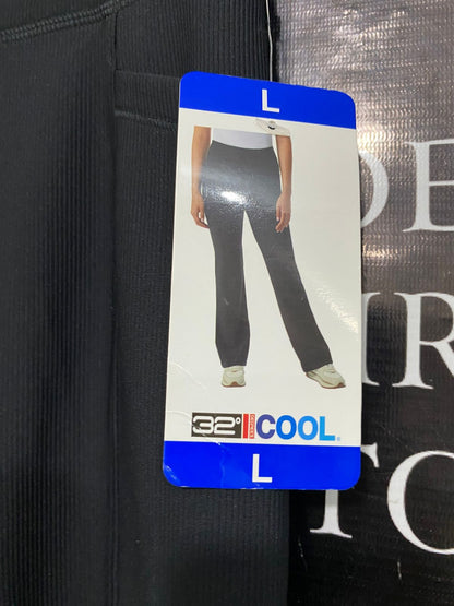 COOL |L| WAIST 30| A29| BLACK ATHLETIC DRAWSTRING COMFORT WIDE-LEG LOUNGE PANTS