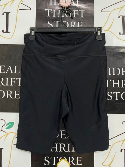 A WOMANS |L| WAIST 27| A29| BLACK HIGH-WAISTED ATHLETIC BIKER SHORTS