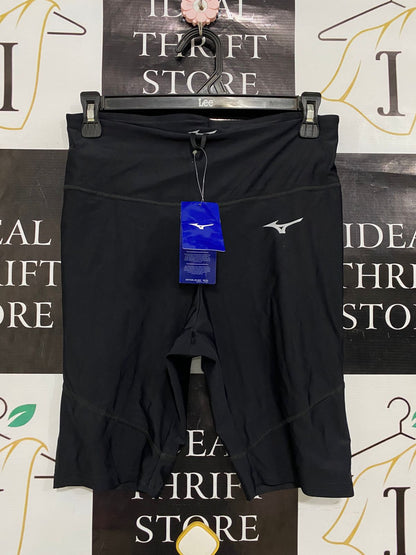 A WOMANS |L| WAIST 27| A29| BLACK HIGH-WAISTED ATHLETIC BIKER SHORTS