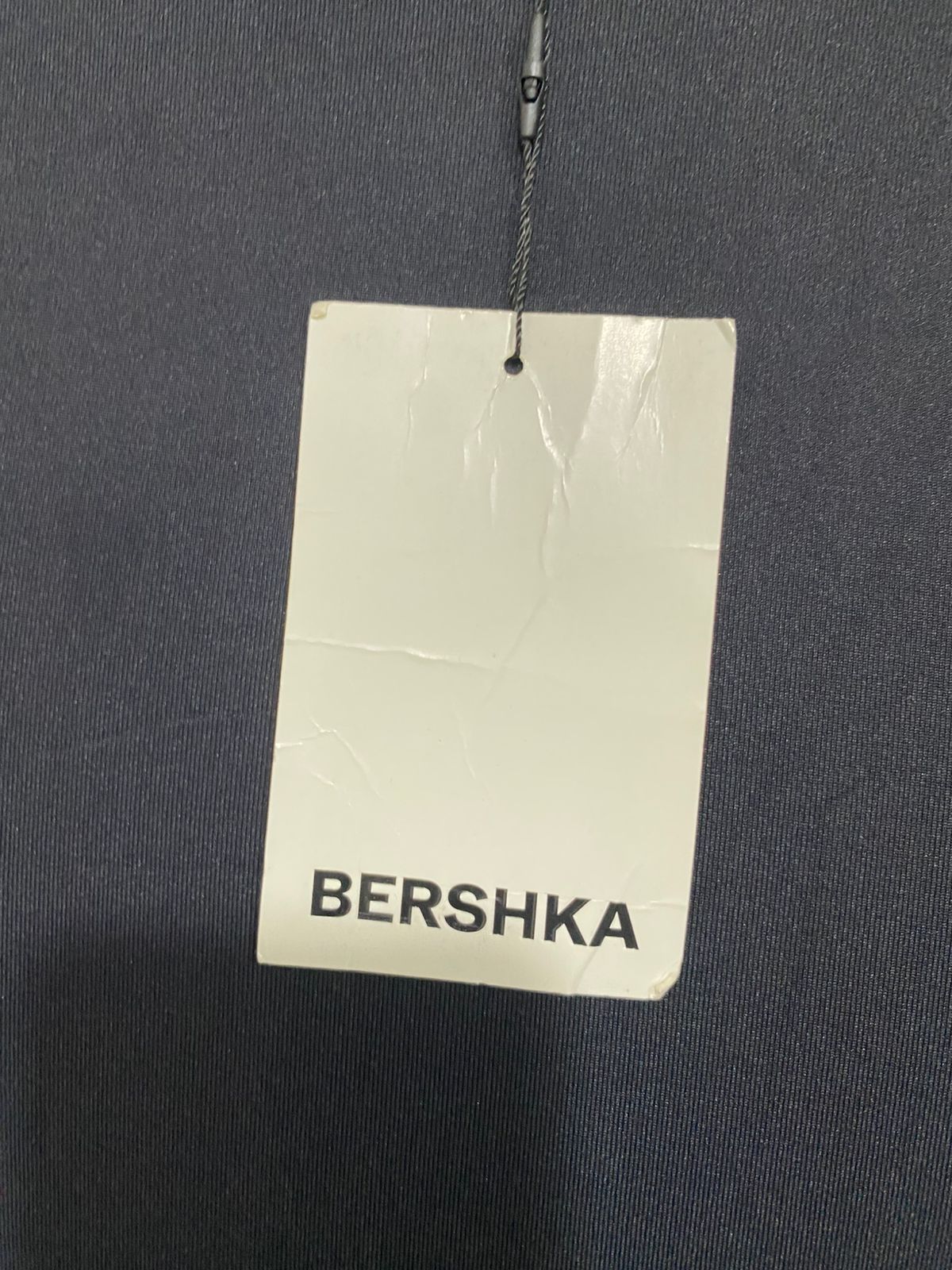 BERSHKA |S| BUST 15| A29| BLACK HALTER-NECK SLEEVELESS MAXI DRESS