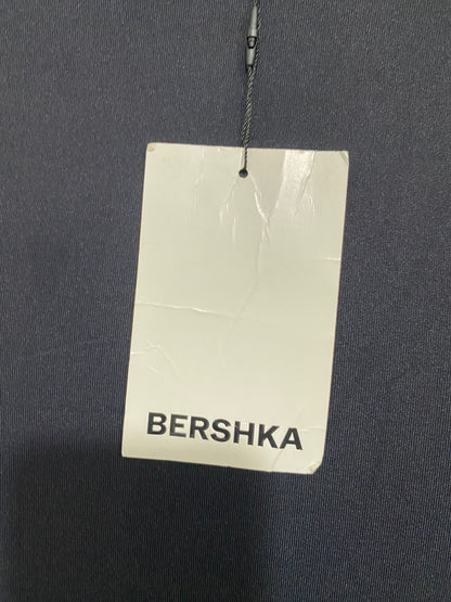 BERSHKA |S| BUST 15| A29| BLACK HALTER-NECK SLEEVELESS MAXI DRESS