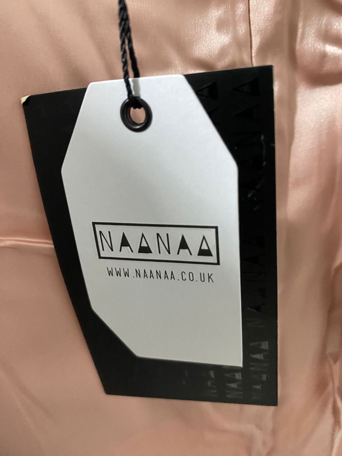NAANAA |S| BUST 15| A29| BLUSH PINK SATIN COWL-NECK SLIP MAXI DRESS