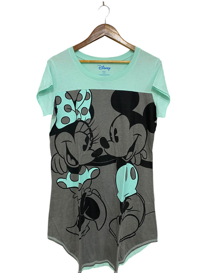 DISNEP |XL| BUST 20| A30| MICKEY & MINNIE MOUSE COLOR-BLOCK SLEEP TEE