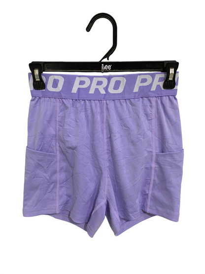 |XS| WAIST 24| A30| LAVENDER "PRO" BRANDED ATHLETIC POCKET SHORTS