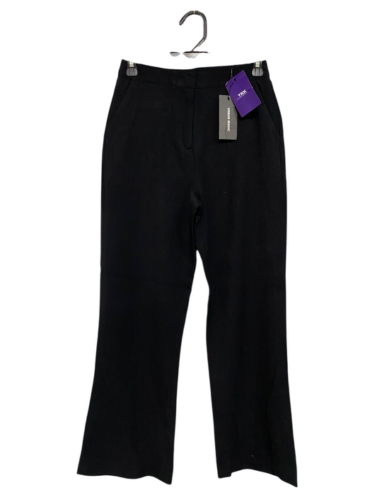 URBAN MAGIC |S| WAIST 26| A30| BLACK HIGH-WAISTED STRAIGHT-LEG TROUSERS