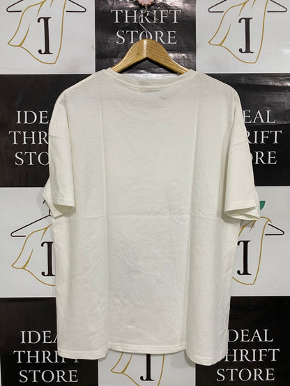 JIN JIN |L| BUST 22| A30| WHITE & PURPLE "WONDERLAND" BUNNY RHINESTONE GRAPHIC T-SHIRT