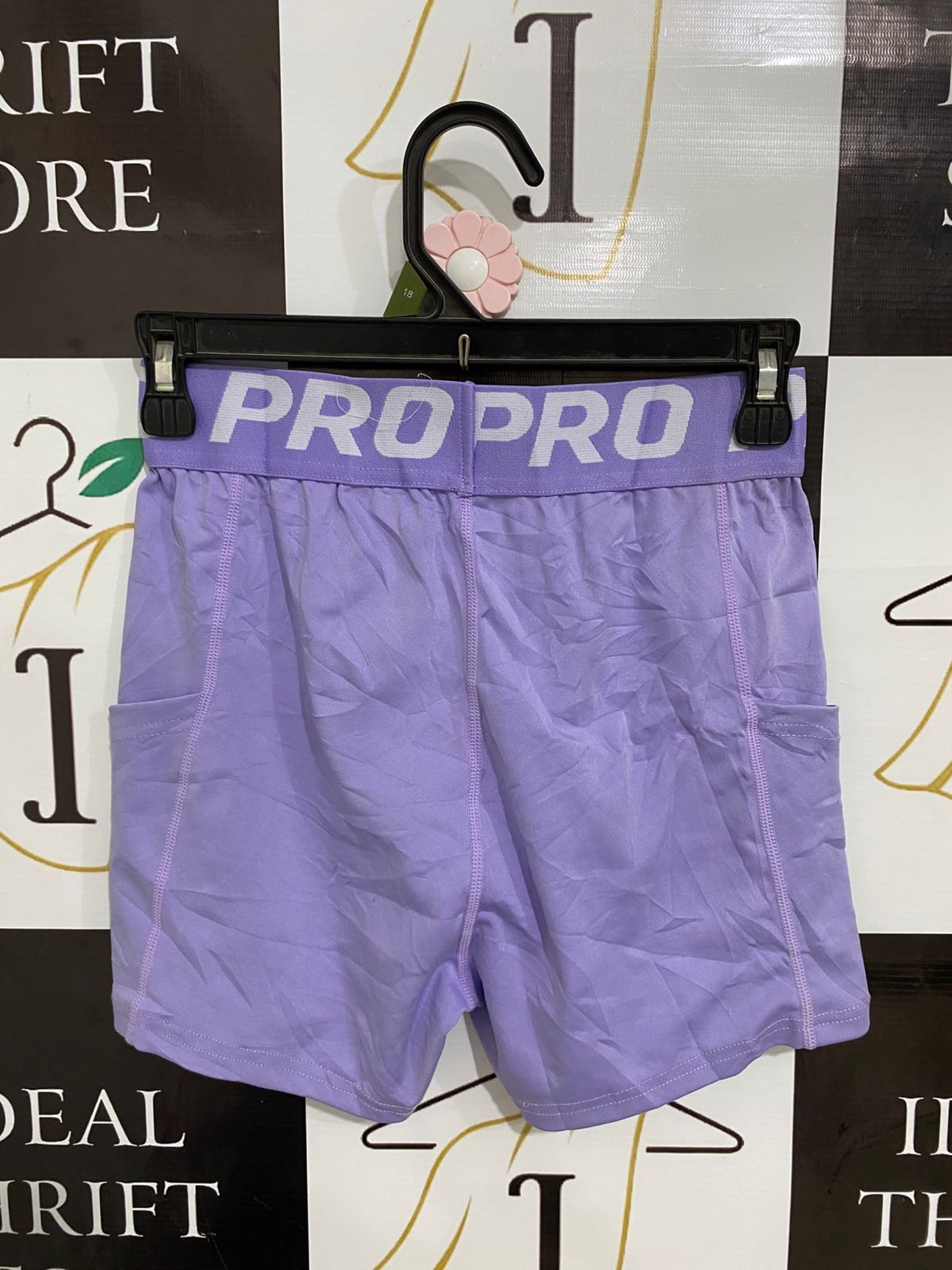 |XS| WAIST 24| A30| LAVENDER "PRO" BRANDED ATHLETIC POCKET SHORTS