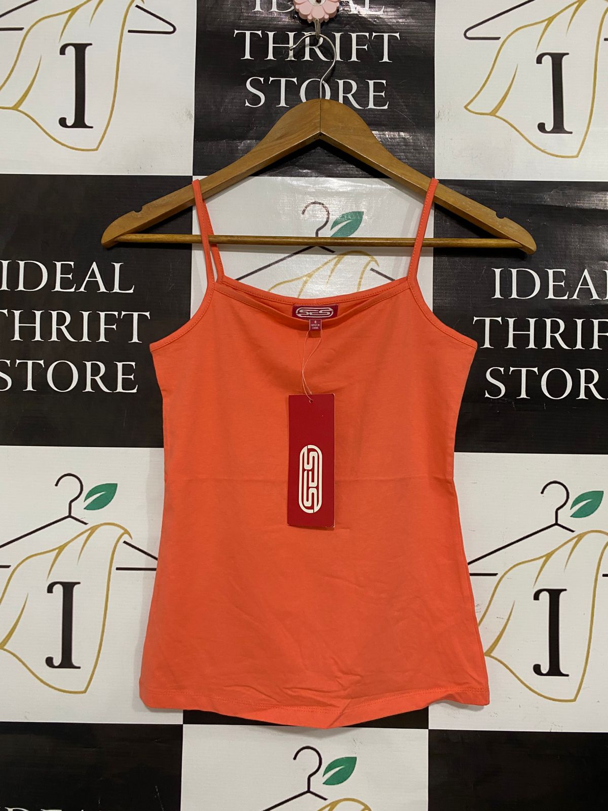SES |S| BUST 13| A30| CORAL CAMISOLE TANK TOP