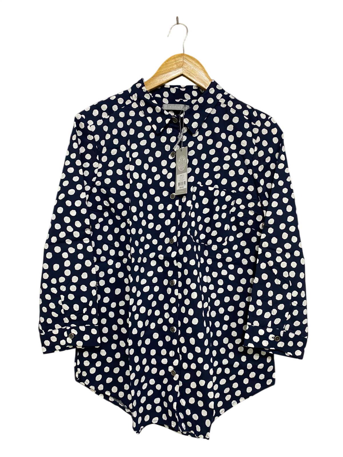 KATIES |M| BUST 21| A31| NAVY BLUE "05 MILLENNIUM HEALTH CLUB" GRAPHIC T-SHIRT
