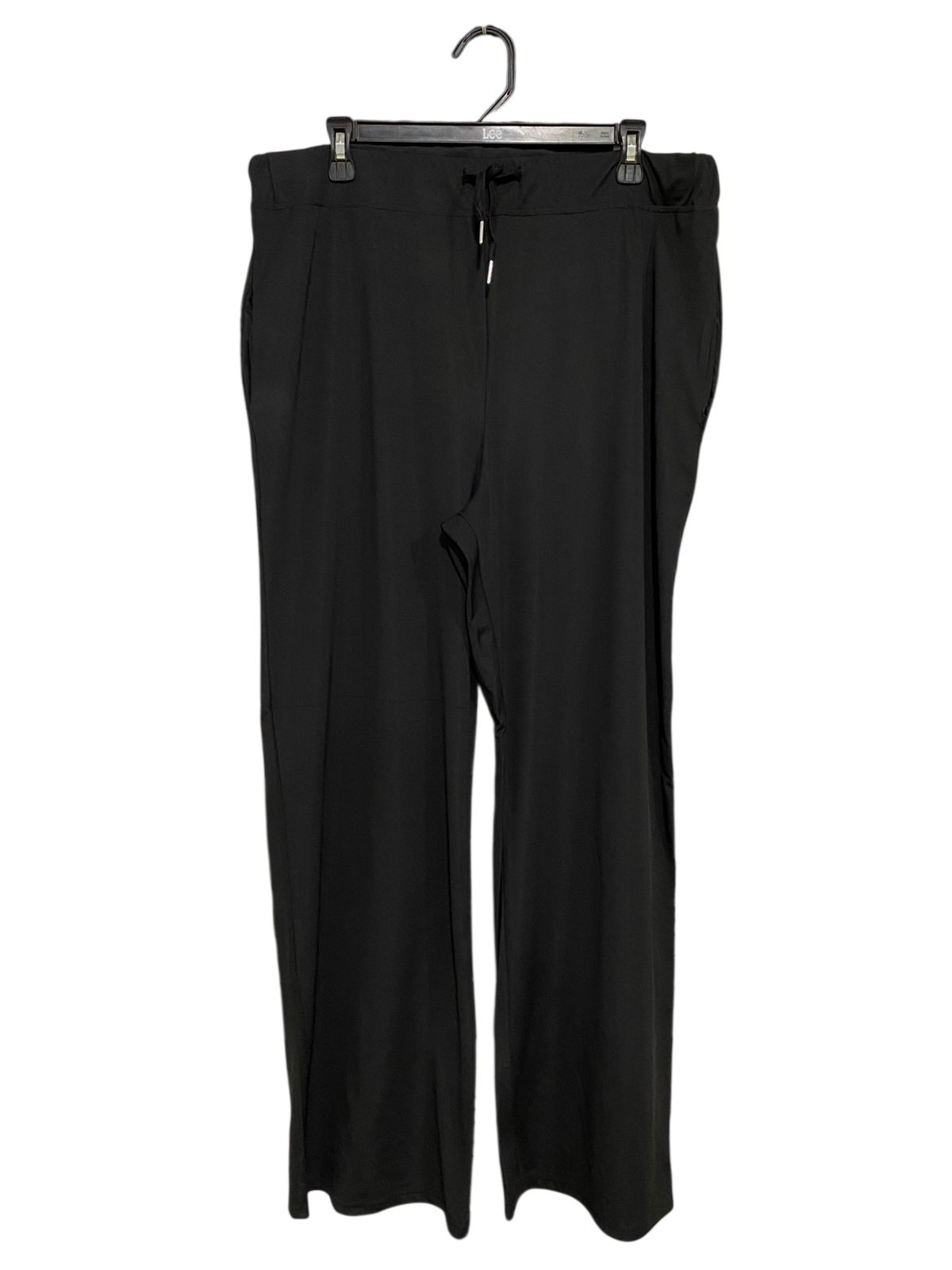 |XL| WAIST 34| A31| BLACK WIDE-LEG DRAWSTRING LOUNGE PANTS