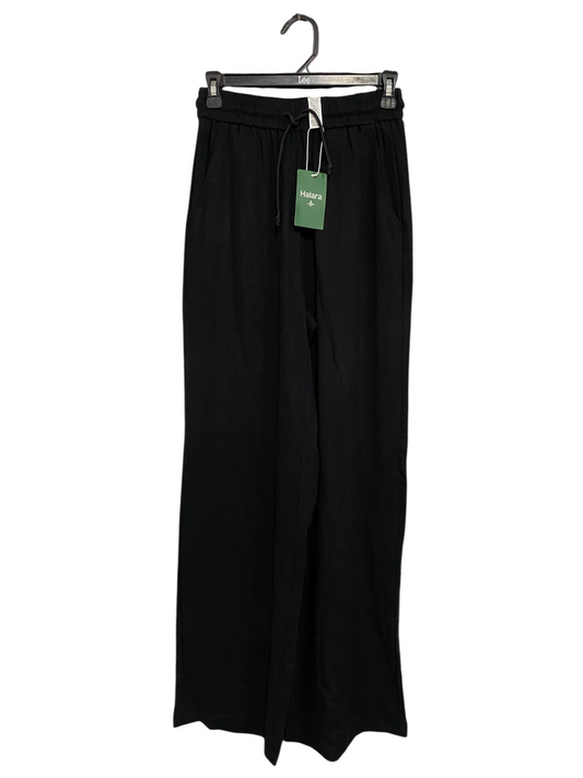 HALARA |S| WAIST 26| A31| BLACK WIDE-LEG LOUNGE PANTS