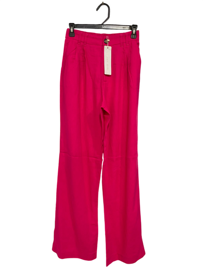 SUNNY GIRL |S| WAIST 26| A31| HOT PINK WIDE-LEG TROUSERS