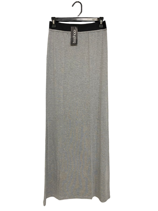 BOOHOO |S| WAIST 26| A32| GREY MARLED MIDI SKIRT
