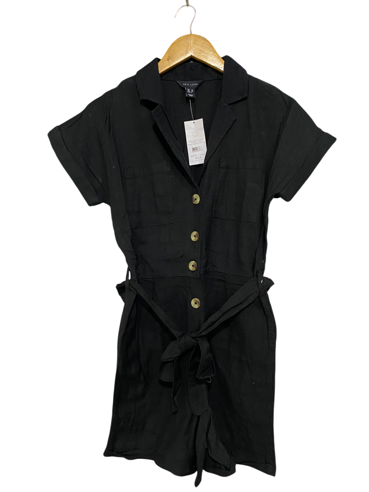 NEW LOOK |M| BUST FREE| A32| BLACK UTILITY SHORT JUMPSUIT