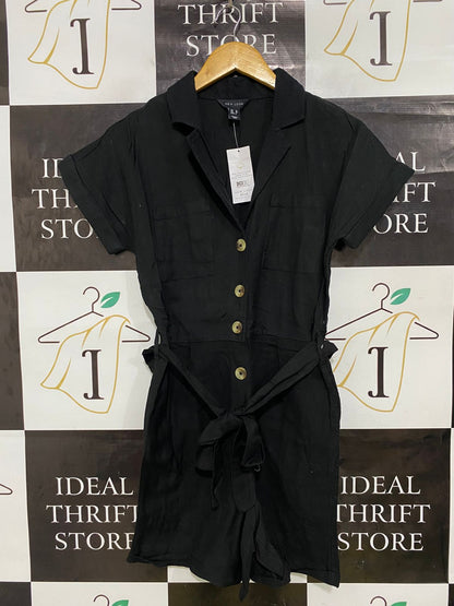 NEW LOOK |M| BUST FREE| A32| BLACK UTILITY SHORT JUMPSUIT