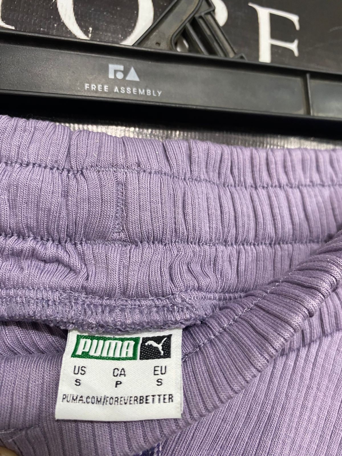 PUMA |S| WAIST 28| A32| LAVENDER RIBBED ATHLETIC SHORTS