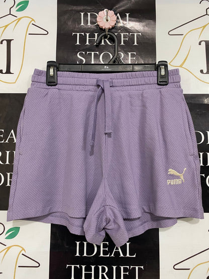 PUMA |S| WAIST 28| A32| LAVENDER RIBBED ATHLETIC SHORTS