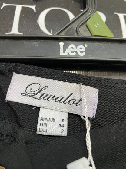 LUVALOT |XS| WAIST 24| A32| BLACK HIGH-WAISTED CARGO JOGGER PANTS