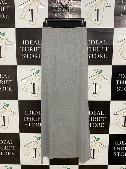 BOOHOO |S| WAIST 26| A32| GREY MARLED MIDI SKIRT