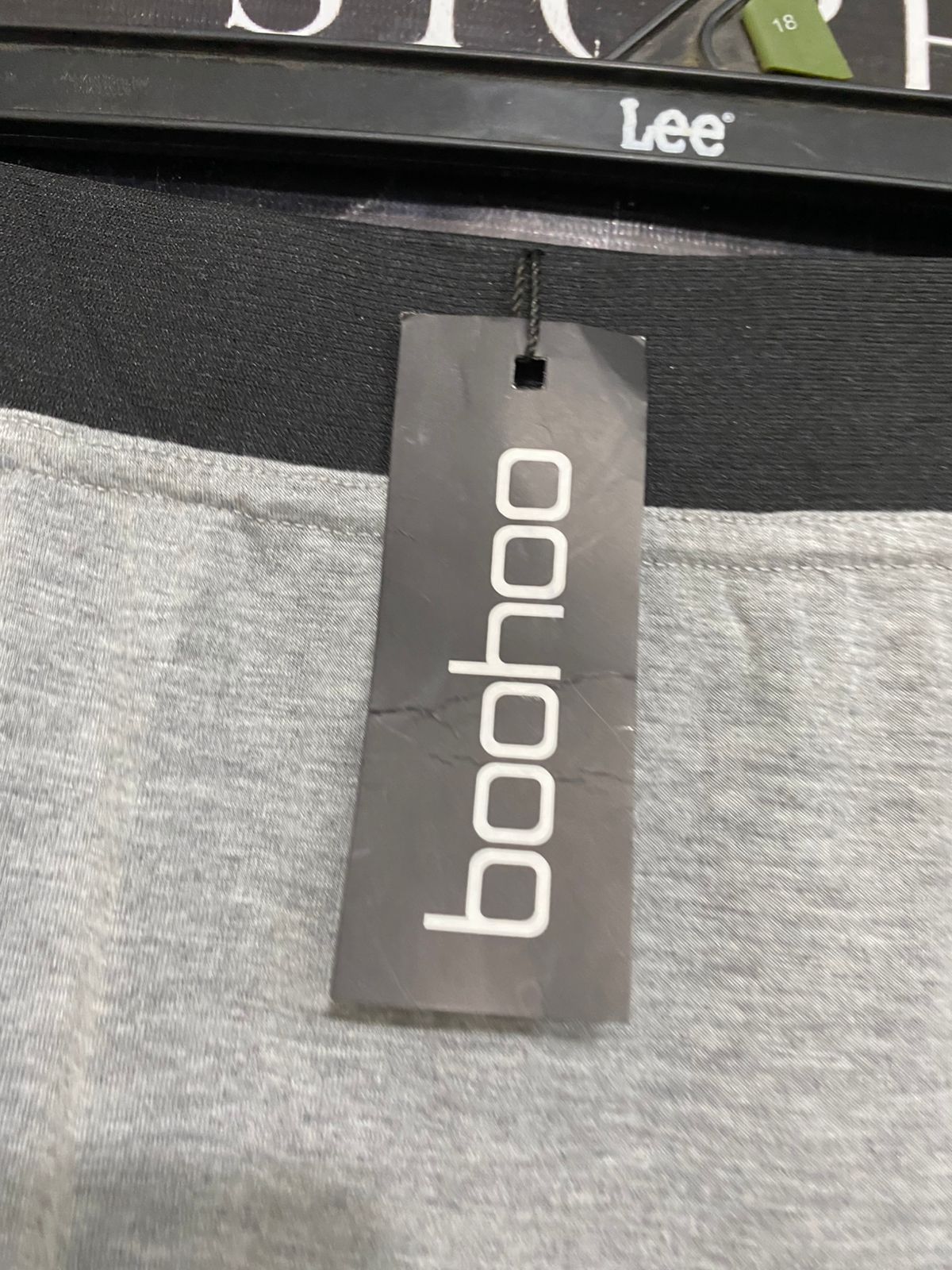 BOOHOO |S| WAIST 26| A32| GREY MARLED MIDI SKIRT