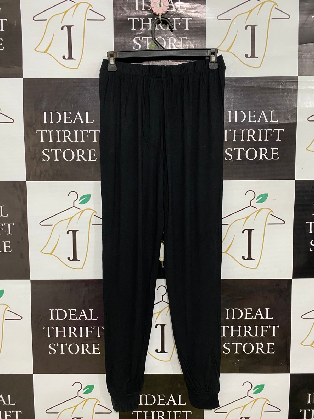 GEORGE |S| WAIST 26| A32| BLACK LOUNGE JOGGER PANTS