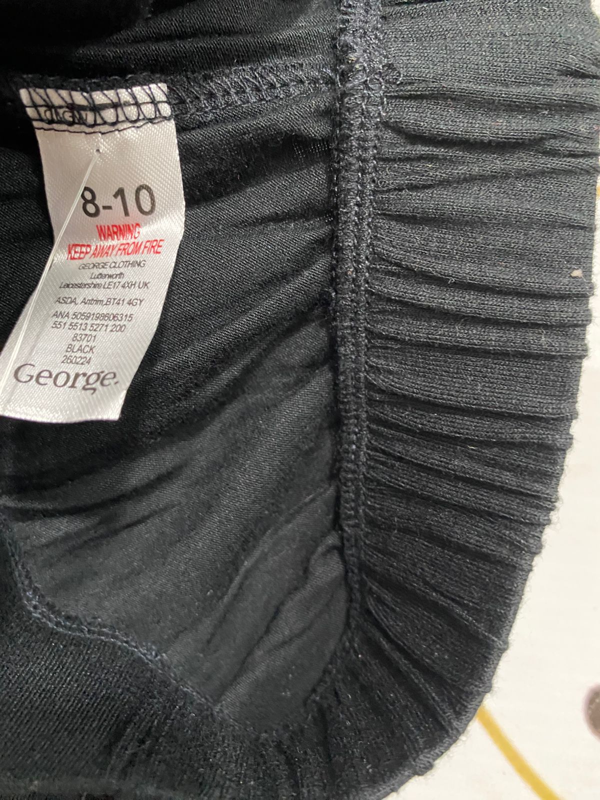 GEORGE |S| WAIST 26| A32| BLACK LOUNGE JOGGER PANTS