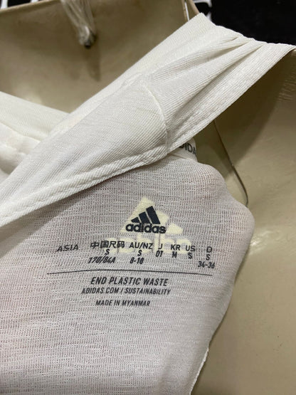 ADIDAS |S| BUST 16| A31| WHITE & PINK LOGO ATHLETIC TANK TOP