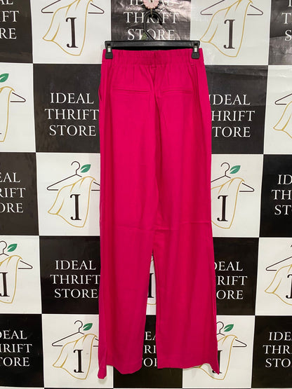 SUNNY GIRL |S| WAIST 26| A31| HOT PINK WIDE-LEG TROUSERS