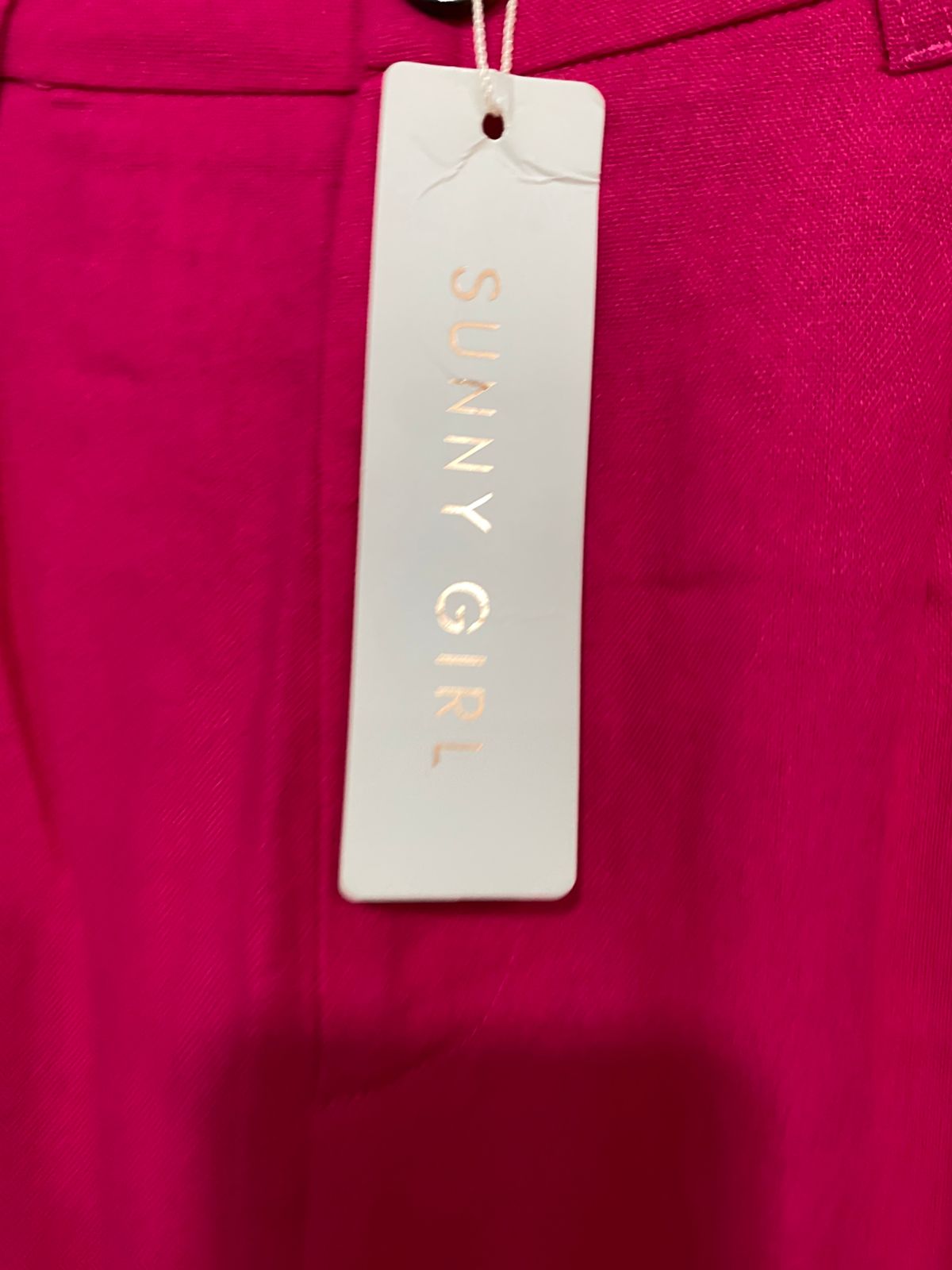 SUNNY GIRL |S| WAIST 26| A31| HOT PINK WIDE-LEG TROUSERS