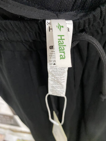 HALARA |S| WAIST 26| A31| BLACK WIDE-LEG LOUNGE PANTS
