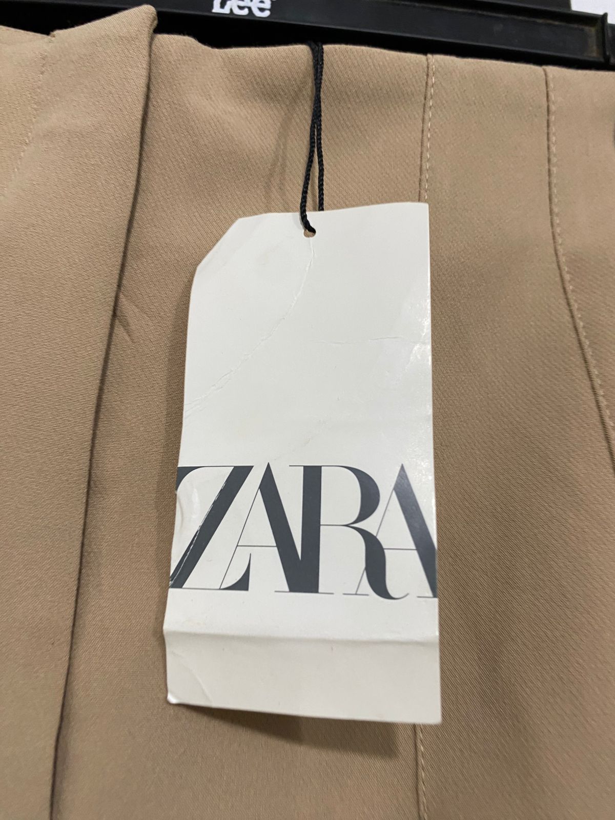 ZARA |M| WAIST 26| A31| BEIGE TAILORED HIGH-RISE TROUSERS