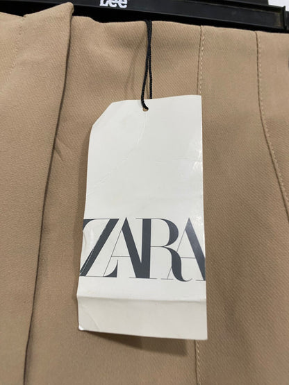 ZARA |M| WAIST 26| A31| BEIGE TAILORED HIGH-RISE TROUSERS