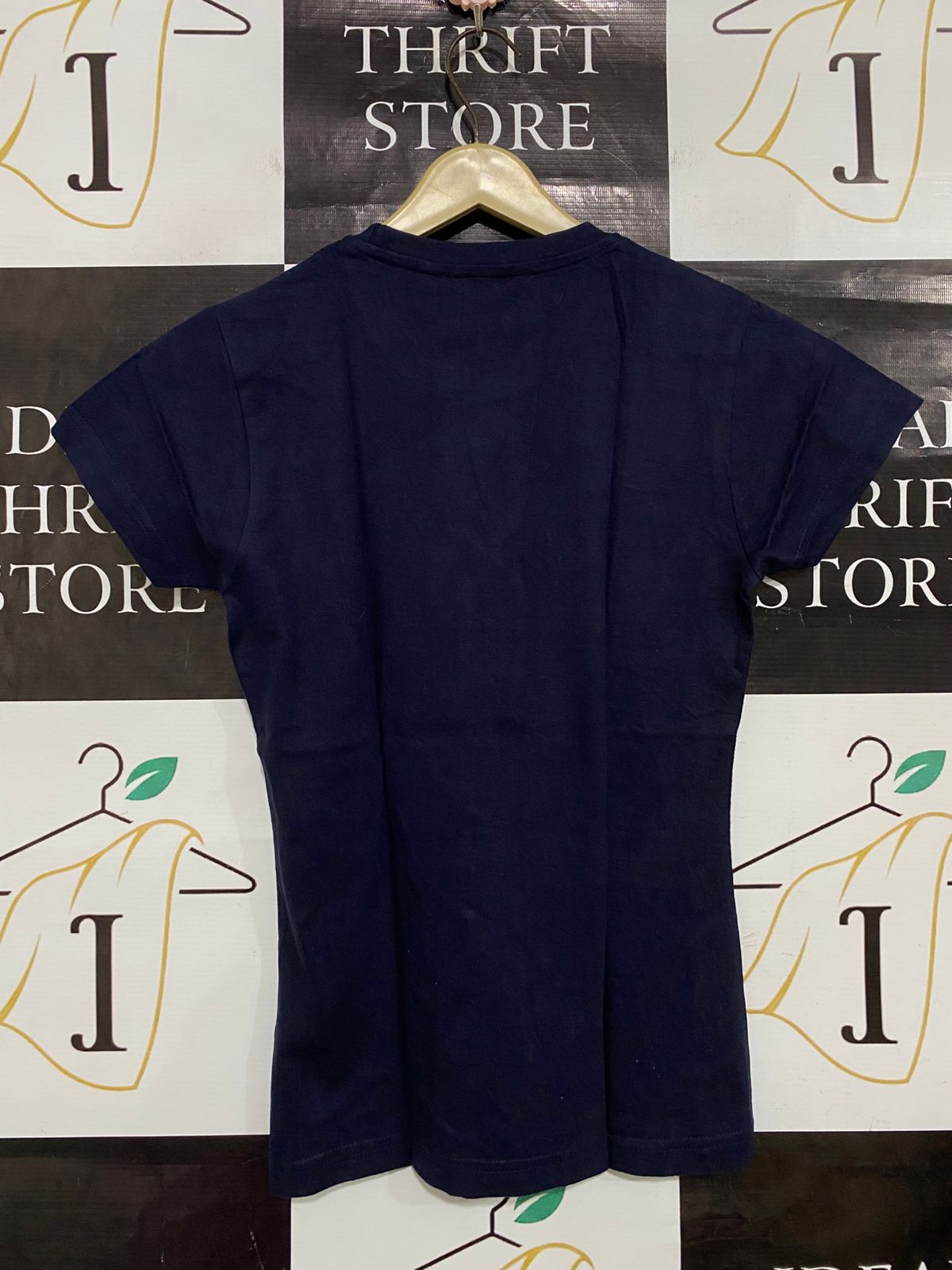 JBS WEAR |S| BUST 15| A31| NAVY BLUE "05 MILLENNIUM HEALTH CLUB" GRAPHIC T-SHIRT