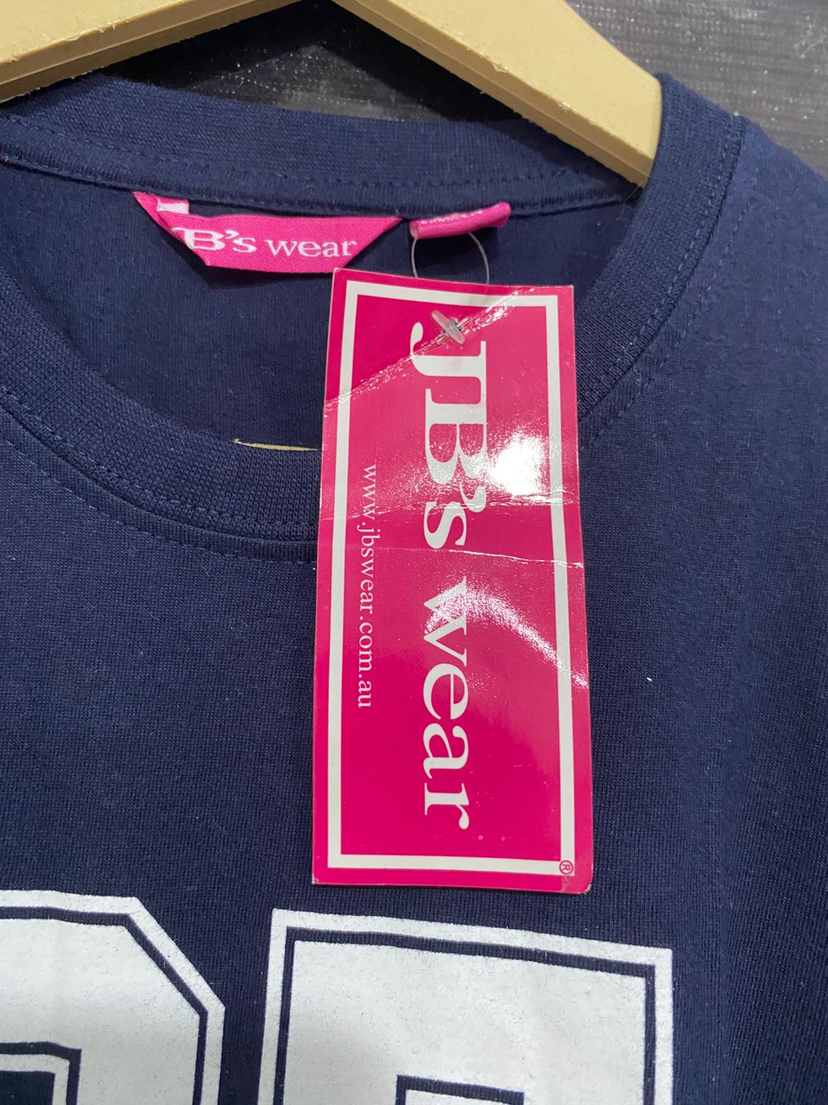 JBS WEAR |S| BUST 15| A31| NAVY BLUE "05 MILLENNIUM HEALTH CLUB" GRAPHIC T-SHIRT