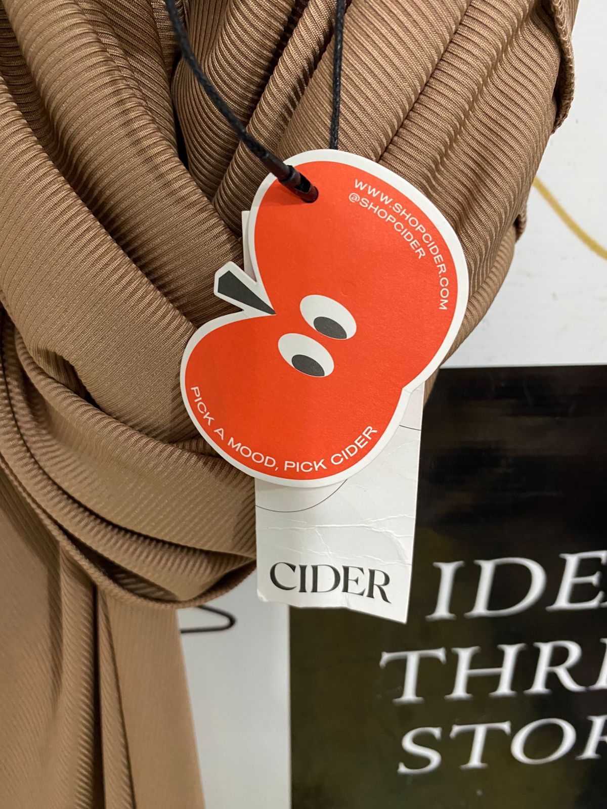 CIDER |XS| BUST 13| A31| BROWN SLEEVELESS CORSET-STYLE WIDE-LEG JUMPSUIT