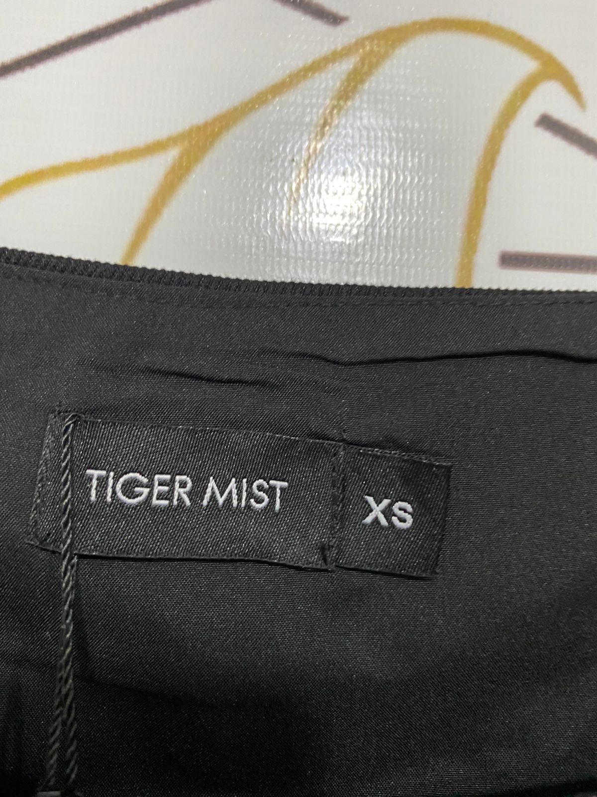 TIGER MIST |XS| BUST 14| A31| BLACK SQUARE NECK CORSET CROP TOP