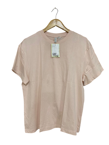 H&M |M| BUST 20| A32| BLUSH PINK CASUAL SHORT-SLEEVE T-SHIRT