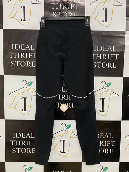NIKE |S| WAIST 24| A32| BLACK "JUST DO IT." ATHLETIC HIGH-WAIST LEGGINGS