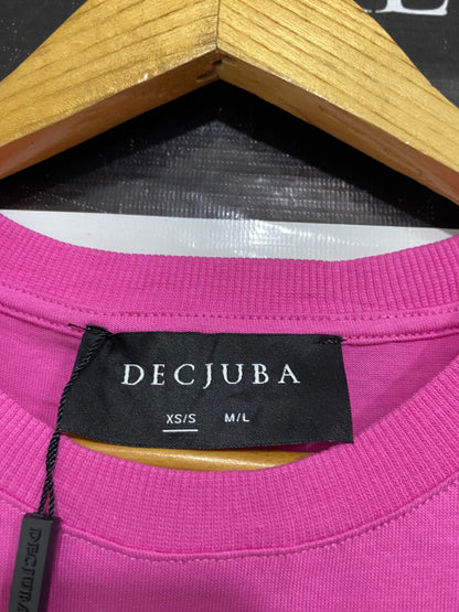 DECJUBA |M/L| BUST 19| A32| HOT PINK BOXY-FIT CASUAL SHORT-SLEEVE T-SHIRT