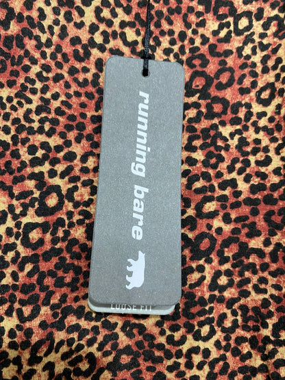 RUNNING BARE |S| BUST 18| A32| BROWN LEOPARD-PRINT SLEEVELESS ACTIVE TANK TOP