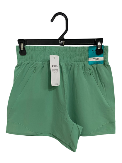 TARGET ACTIVE |S| WAIST 26| A33| SAGE GREEN RECYCLED MATERIALS ACTIVE RUNNING SHORTS